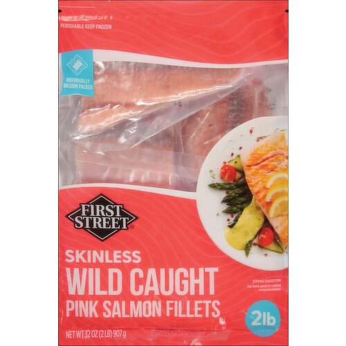 First Street Wild Caught Pink Salmon Fillets IVP